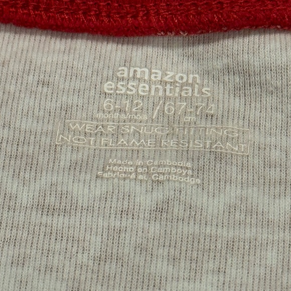 Amazon Essentials Footie Pajamas- size 6-12 months - Picture 3 of 4